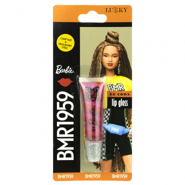 Т20043 Lukky Barbie BMR1959 Блеск для губ Клубничное суфле, на блистере, объем 13 мл.